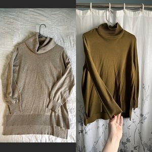 2 Loft Turtleneck Sweaters